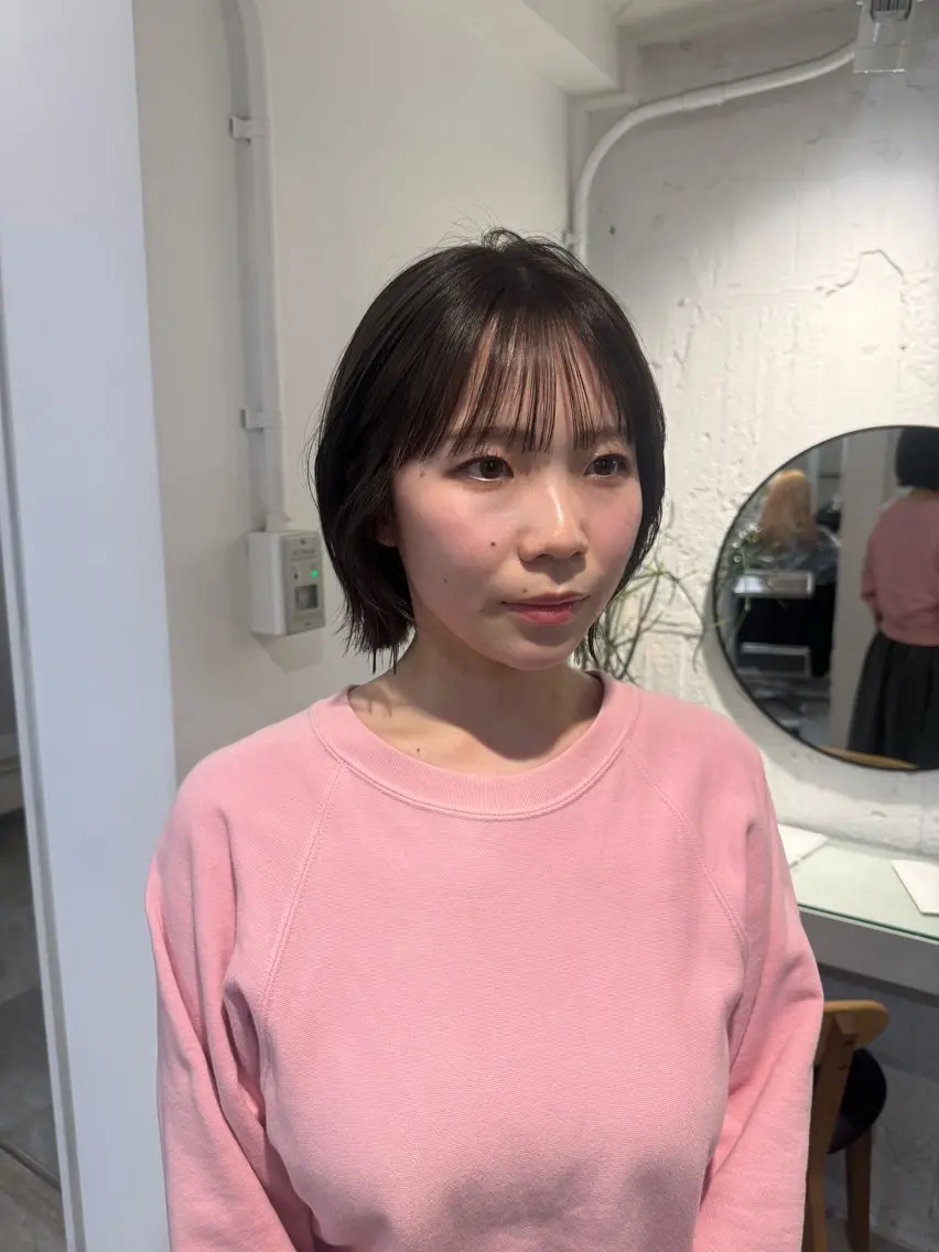 セミロング カット ヘアセット 新宿/顔周りカット +レイヤー＝しずく♩のヘアスタイル