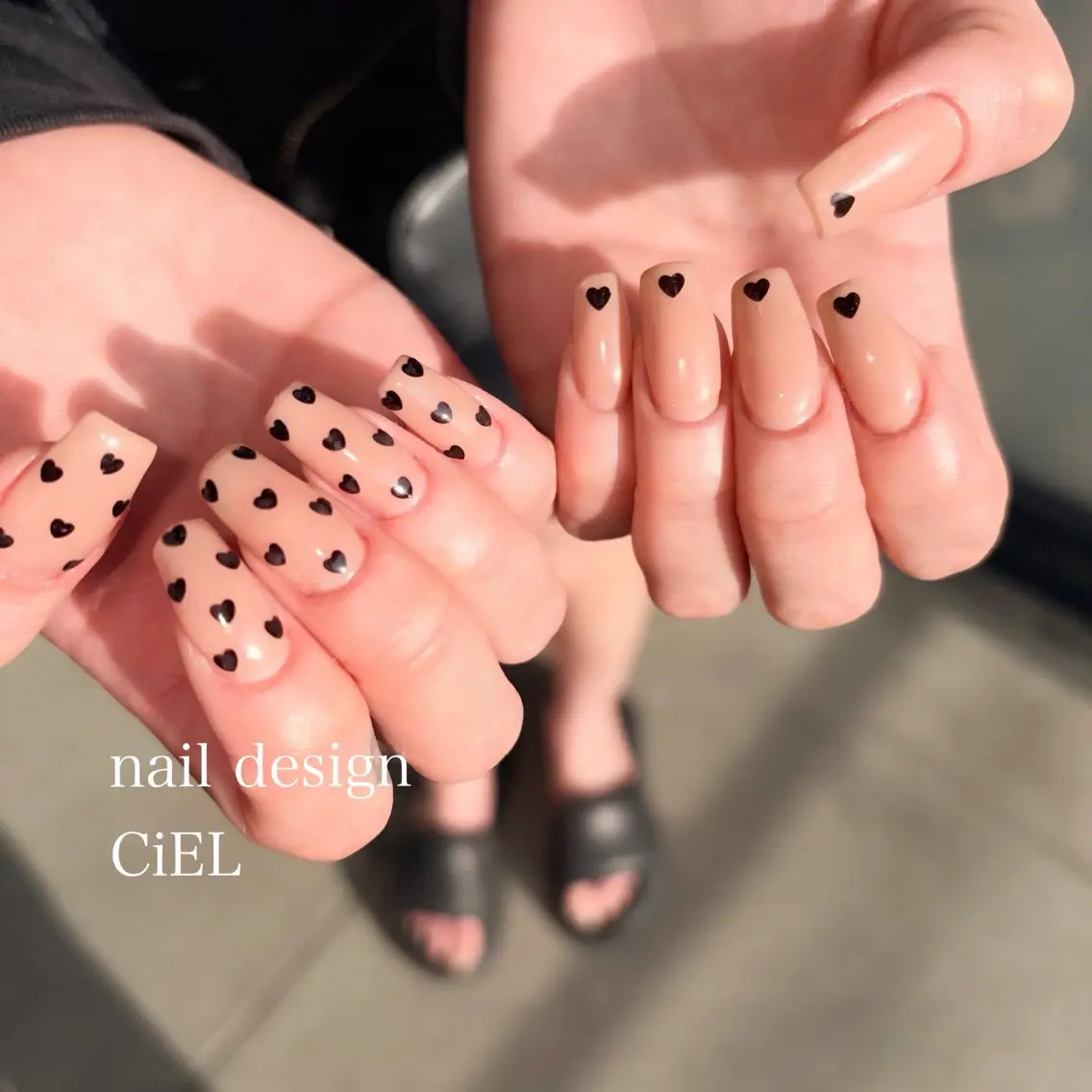 ネイル ハート ハンドネイル CiEL Maikoのネイルデザイン