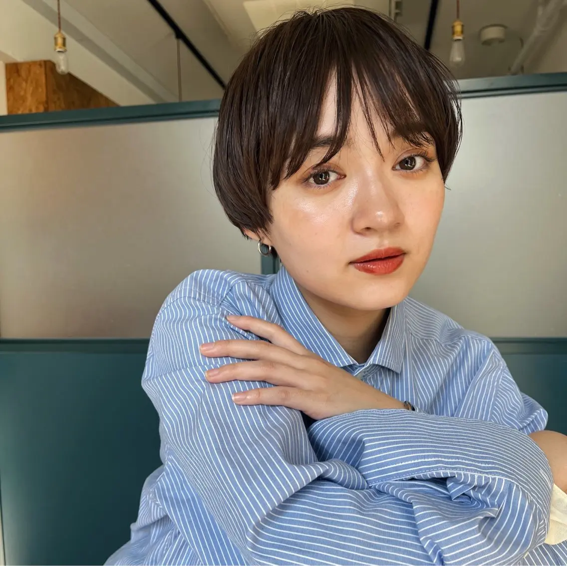 ショート ショートヘア 暖色/パーマ 🌼クニトウメイのヘアスタイル
