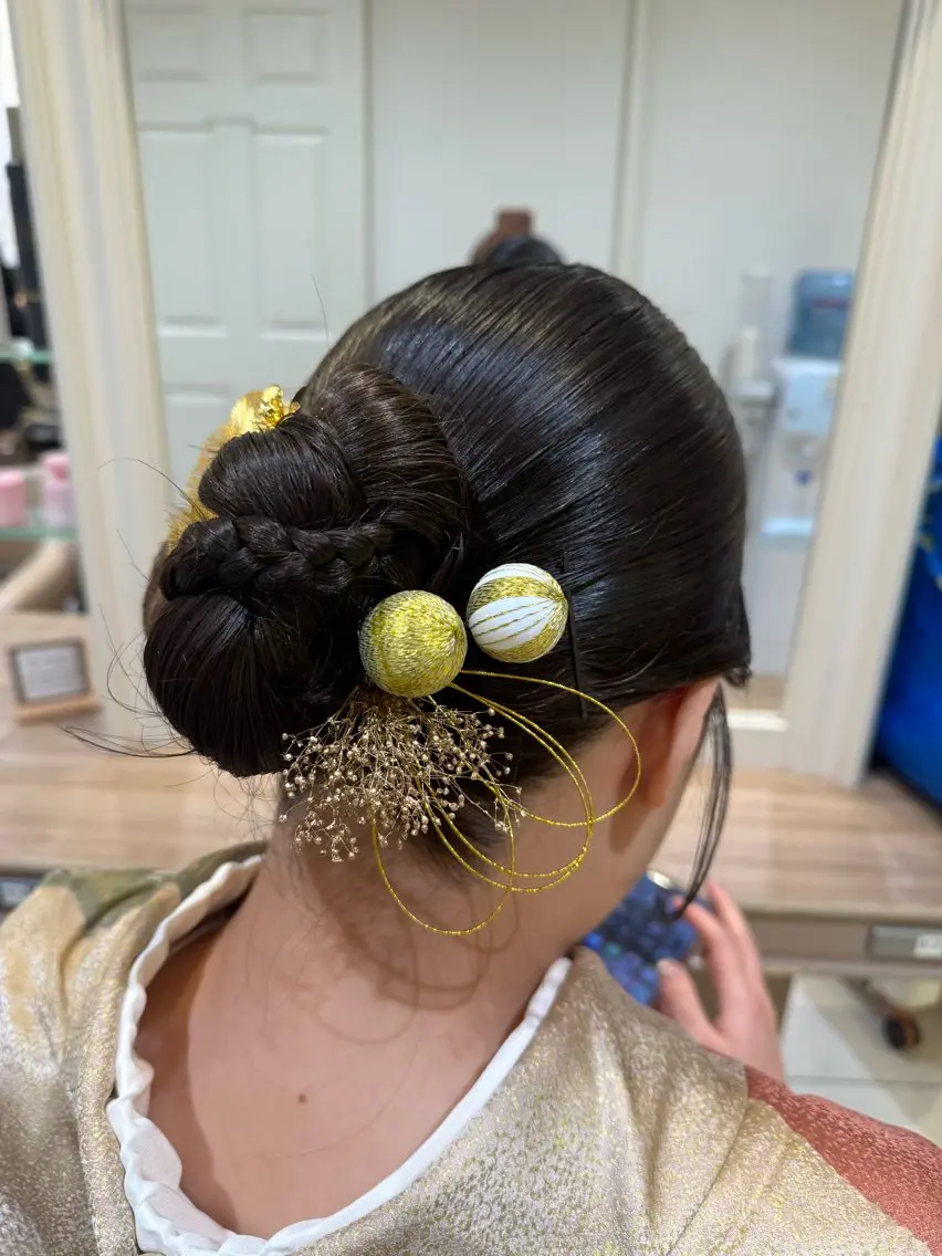 セミロング ヘアアレンジ ヘアセット 韓国ヘアメイク🎀/ 縮毛矯正✨山本媛香のヘアスタイル