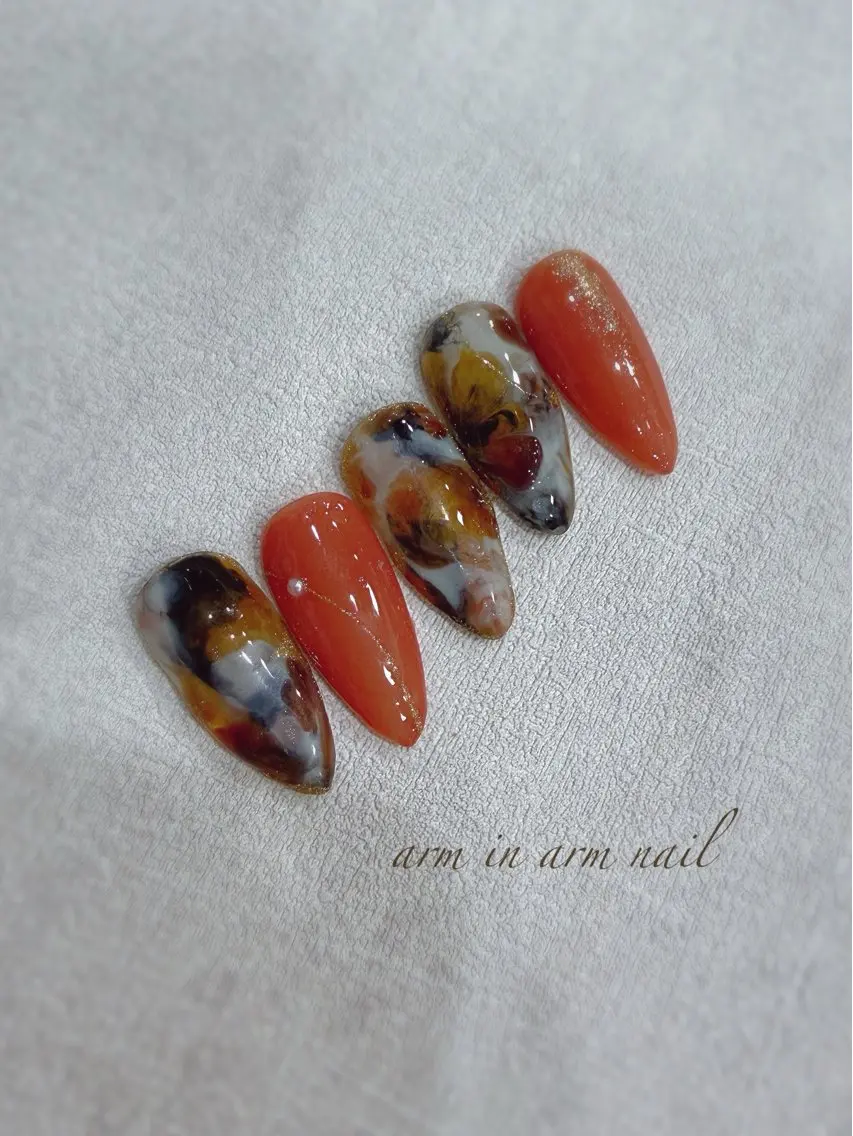 ネイル arm in arm ︎✿Yamamotoのマツエク・マツパデザイン