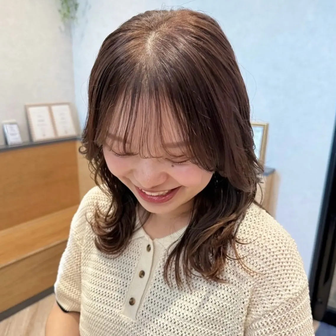 ︎🌟髪質改善カラー + 顔周りカット🌈の写真