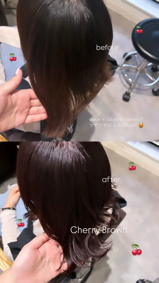 ミディアム カラー カット ヘアカラー MEI ♡のヘアスタイル
