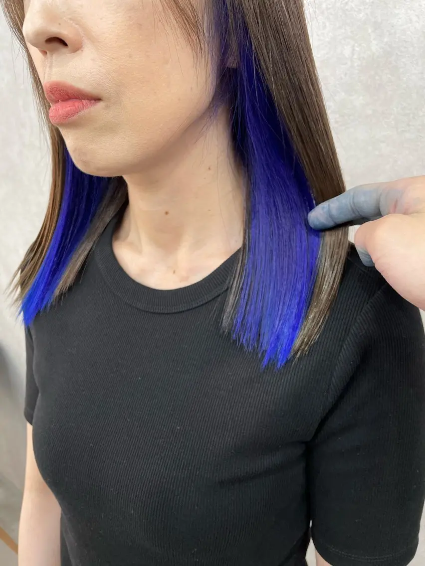 ミディアム カラー 【店長】インナー指名 No.1戸塚優思のヘアスタイル