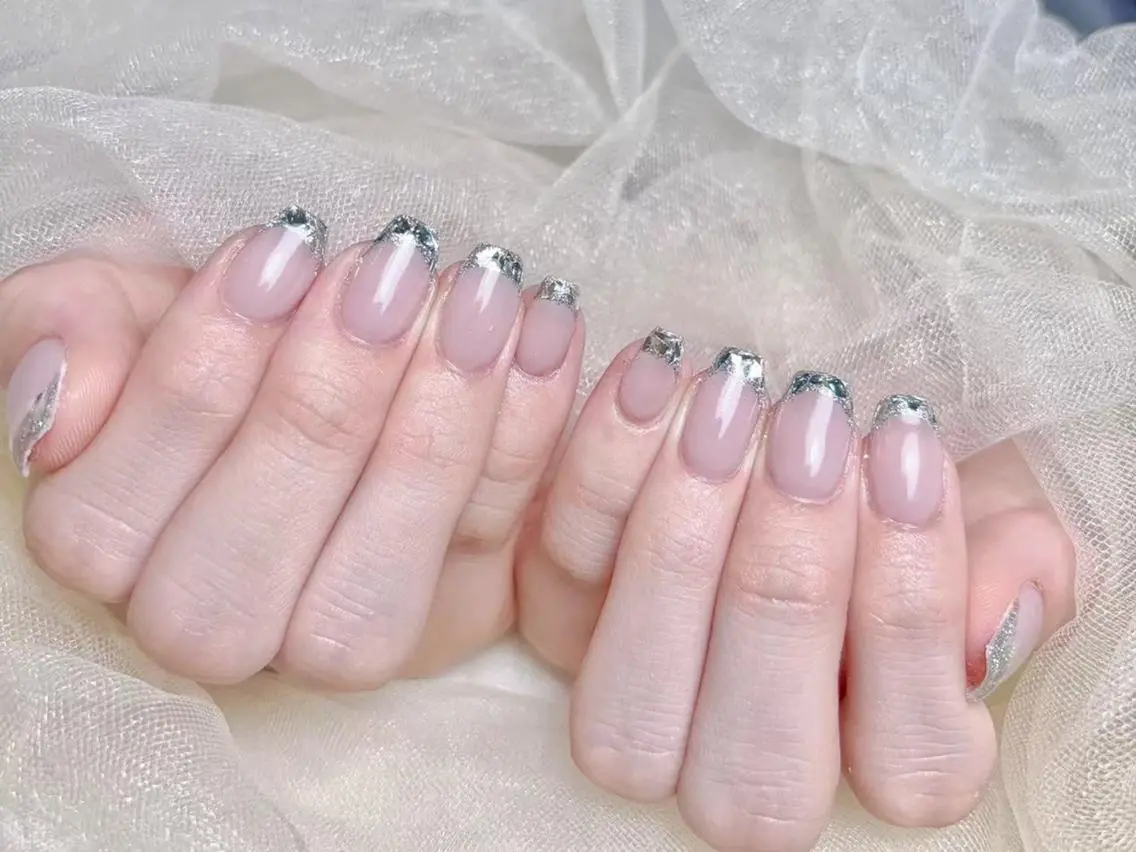 🎀ガラスフレンチ/ミラーフレンチ/ミラーグラデーション🎀6500の写真
