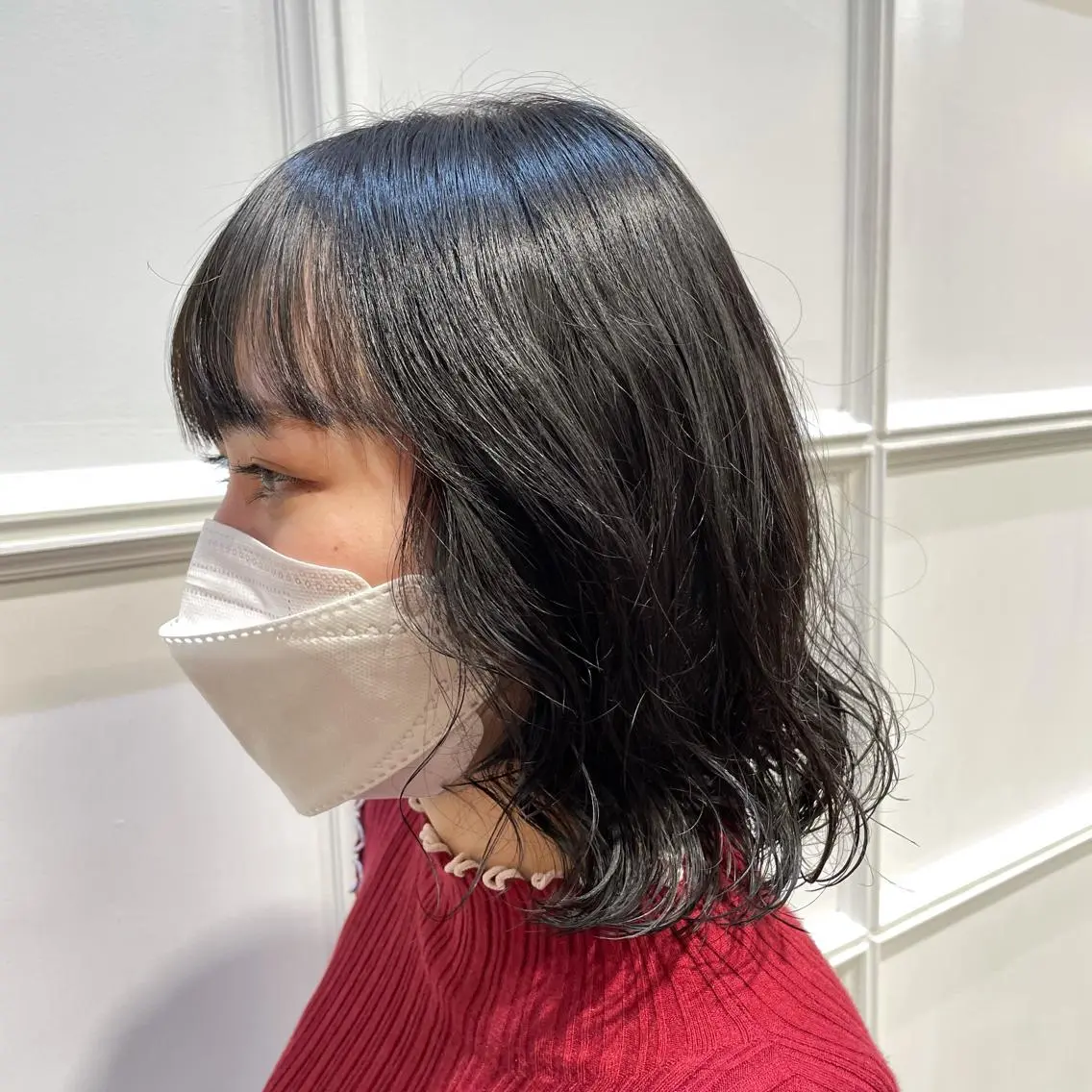 ミディアム カラー くびれレイヤー/艶 カラー　MADOKAのヘアスタイル