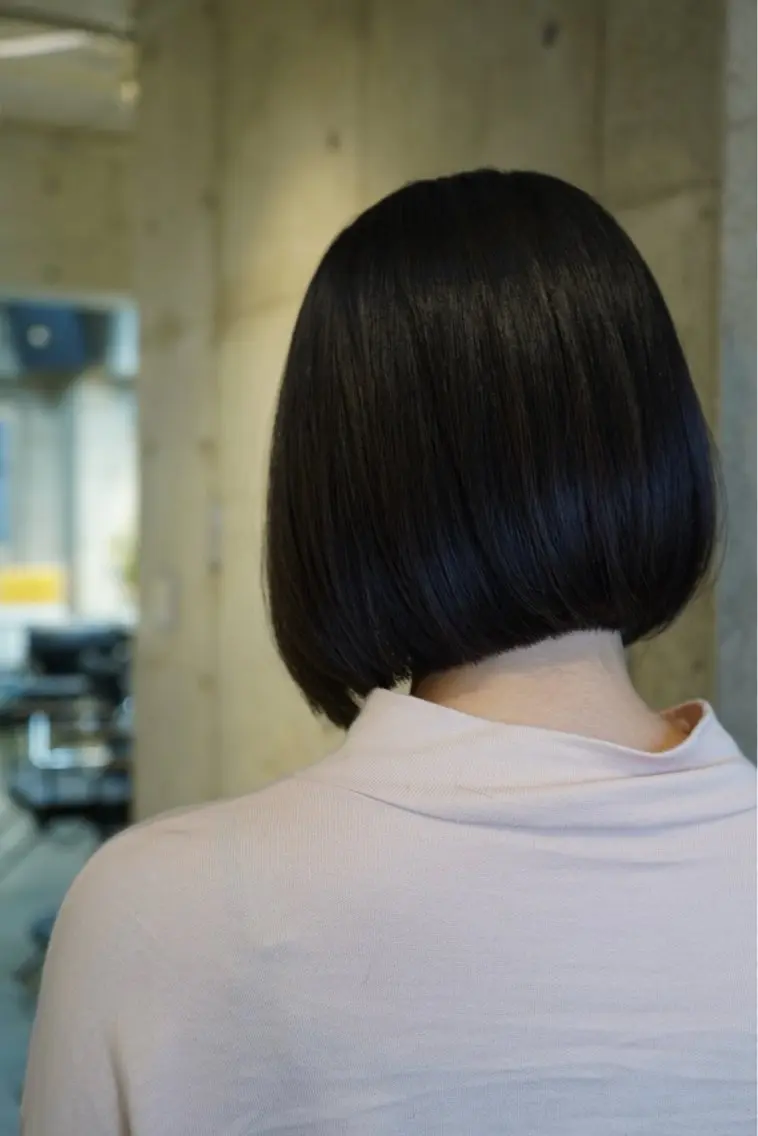 ショート ボブ 縮毛矯正 宮崎 恵多のヘアスタイル