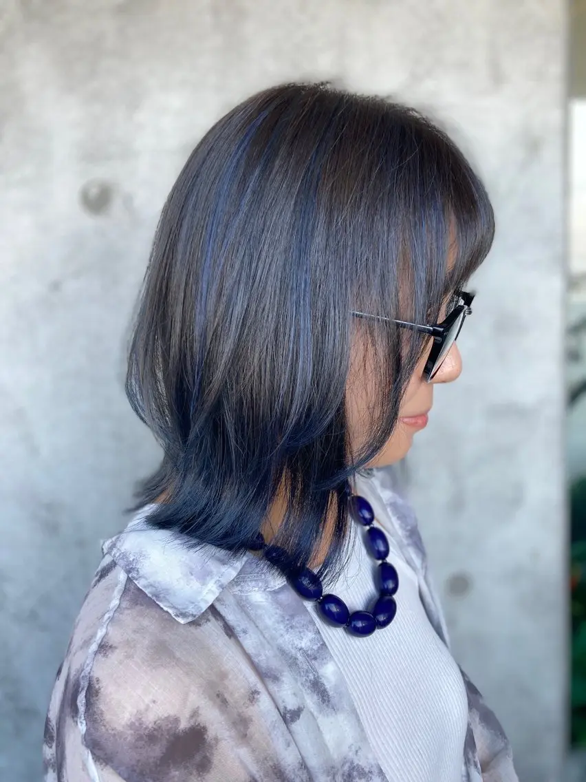 ミディアム カラー ヘアカラー 🌙パーマ 照井🌙のヘアスタイル