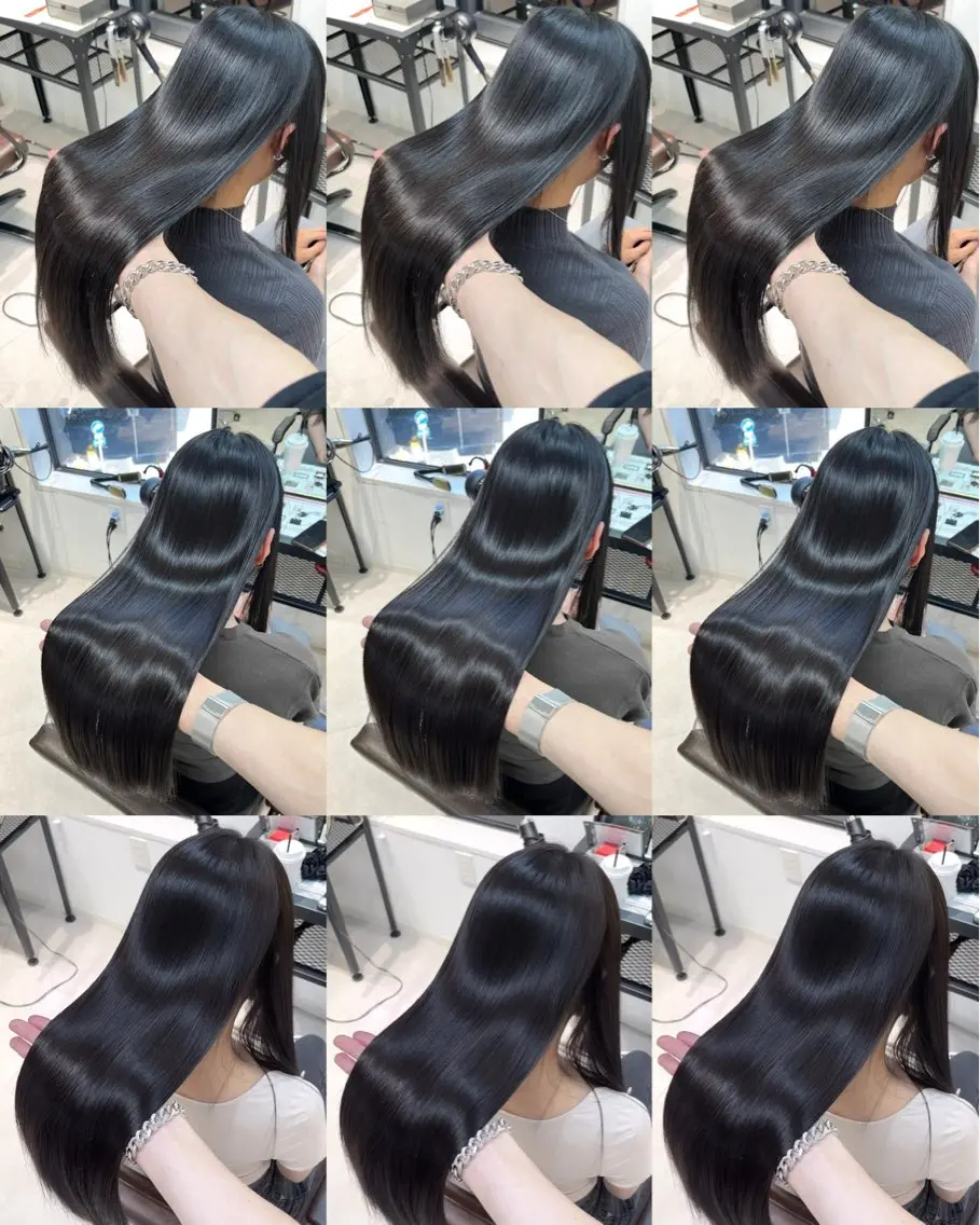 🉐酸性縮毛矯正 +カラー+カット+トリートメントの写真
