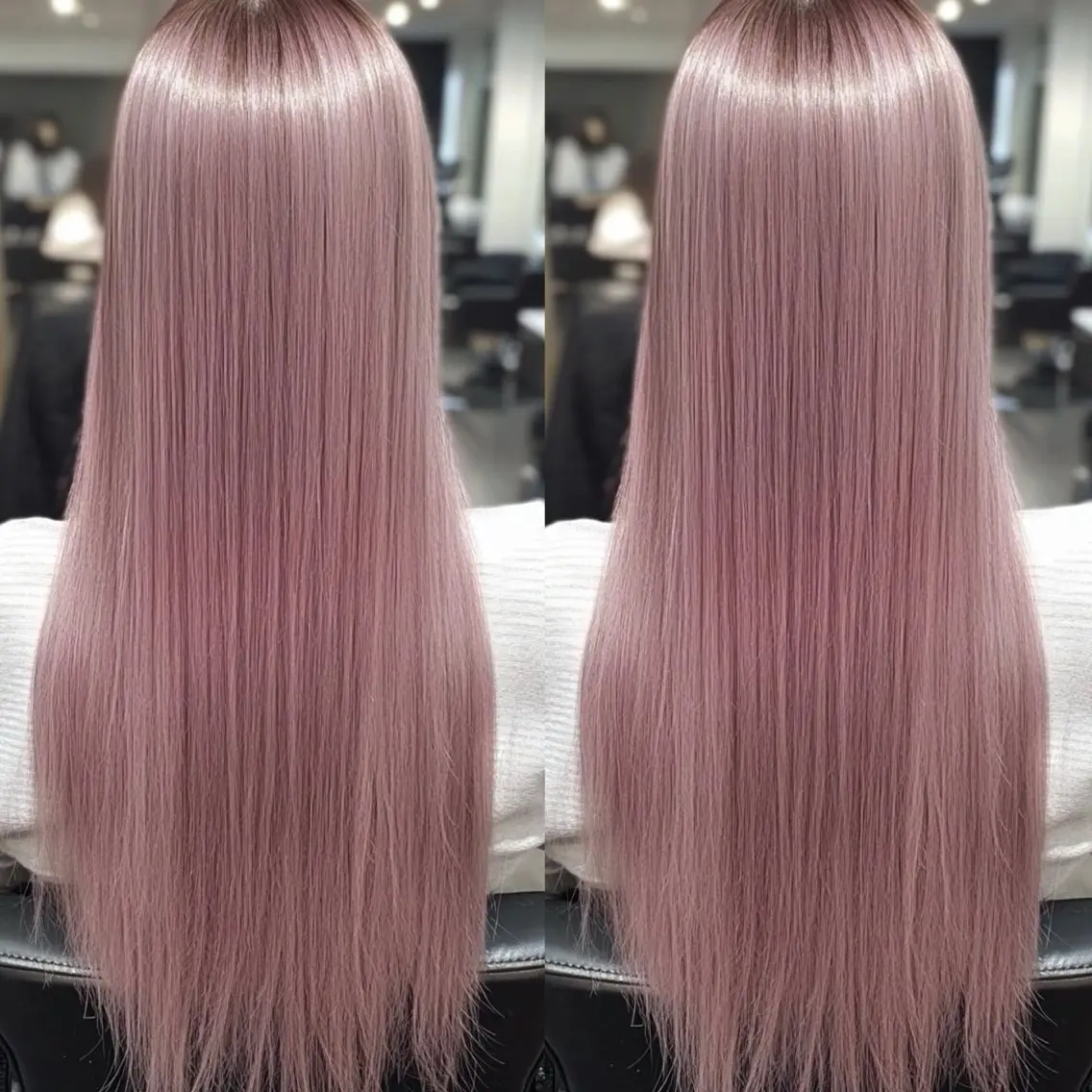 【🎀ミニモ学割U24🎀】艶カラー+最高級人毛シールエクステ80本+馴染ませカット¥19800の写真
