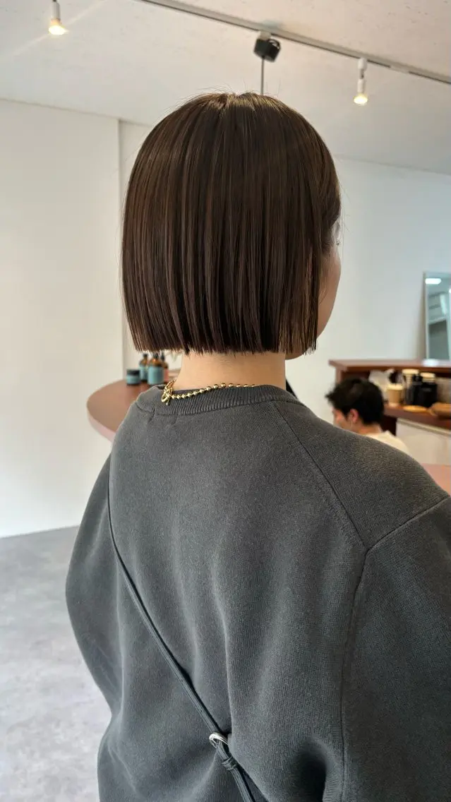 ショート カット 縮毛矯正 🌈トップデザイナー 金沢駅近nanamiのヘアスタイル