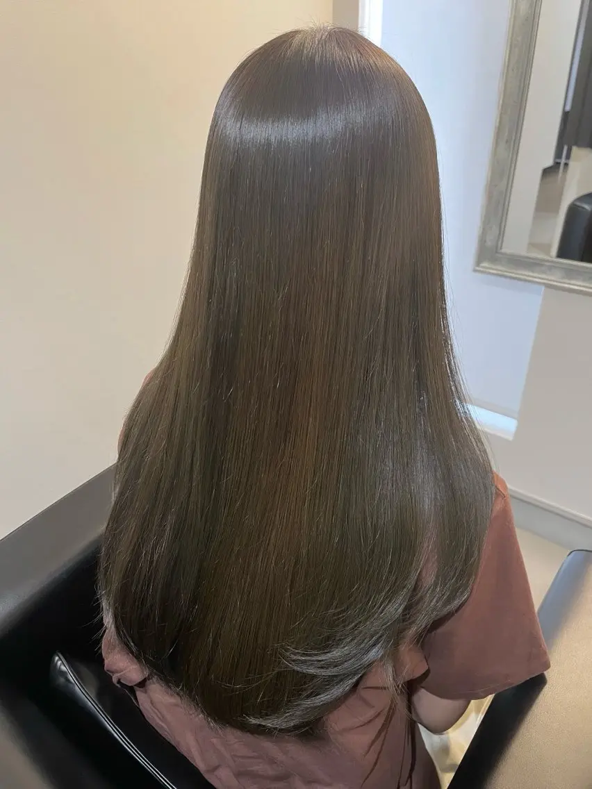 ロング アッシュ 髪質改善 トリートメント 錦糸町個室/髪質改善 専門店🤍マエストロのヘアスタイル