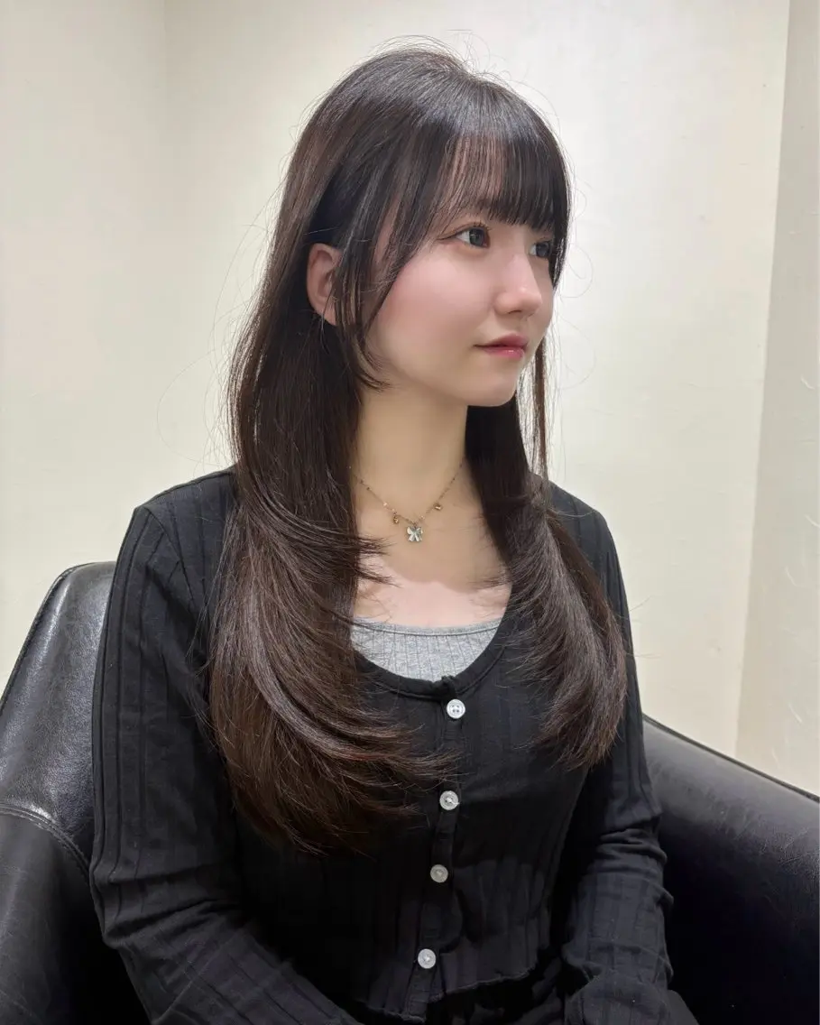 ロング ヘアカラー り せのヘアスタイル