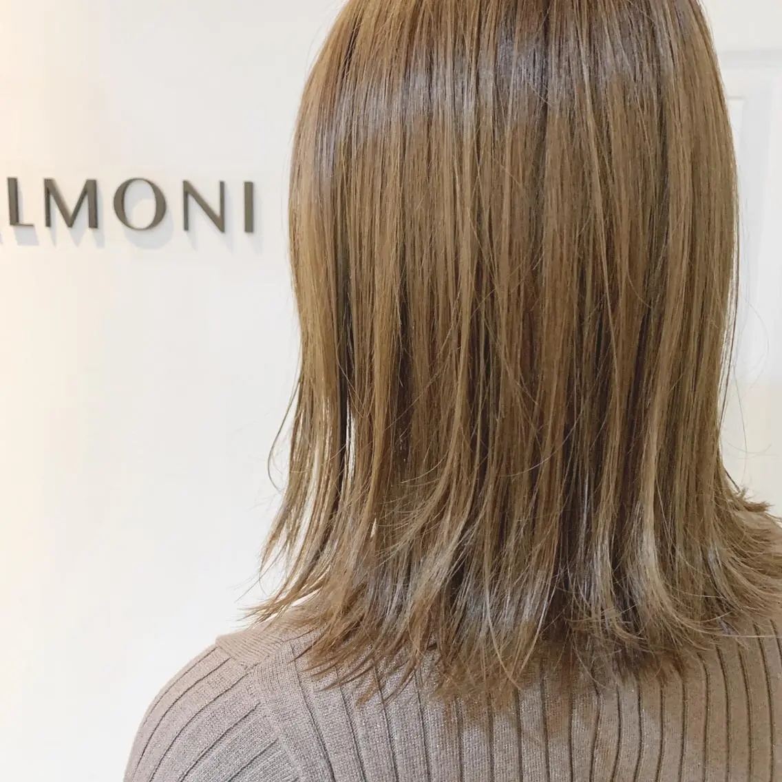 ミディアム カラー ヘアアレンジ ベージュカラー 似合わせhair🔸 アサダ タカコ🔸のヘアスタイル