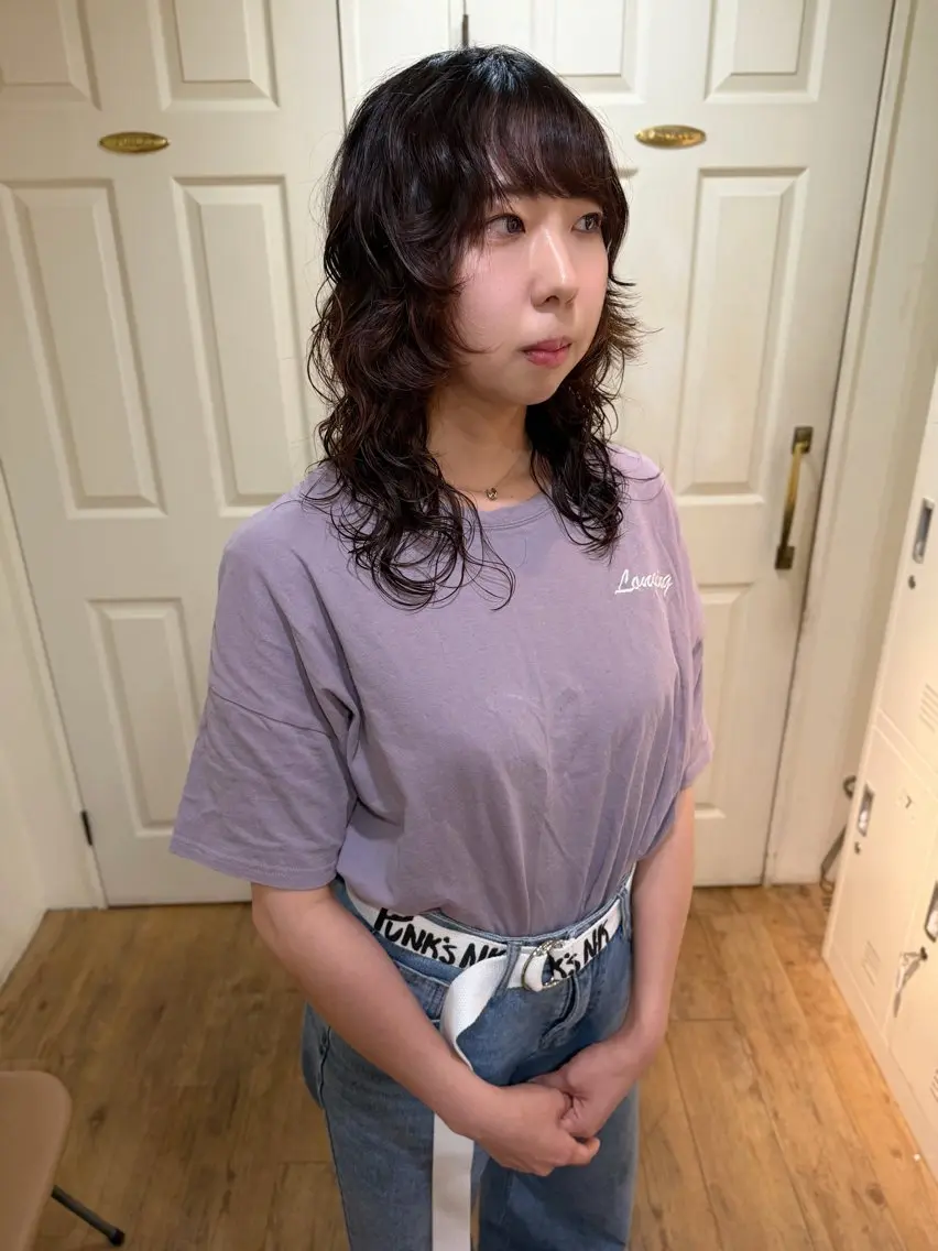 ロング パーマ カット パーマ YUKI 新宿カット パーマ/カラーのヘアスタイル
