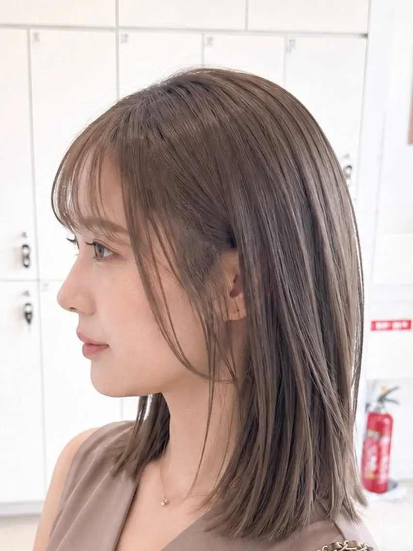 ミディアム カラー カット ヘアカラー 金子 直樹のヘアスタイル