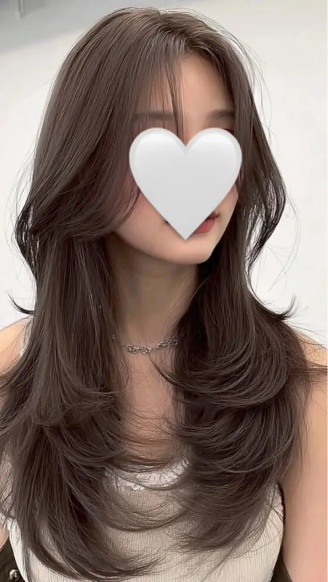 ロング 韓国風ヘア レイヤーカット ロング メンズ特化/レイヤー 垢抜け/表参道のヘアスタイル