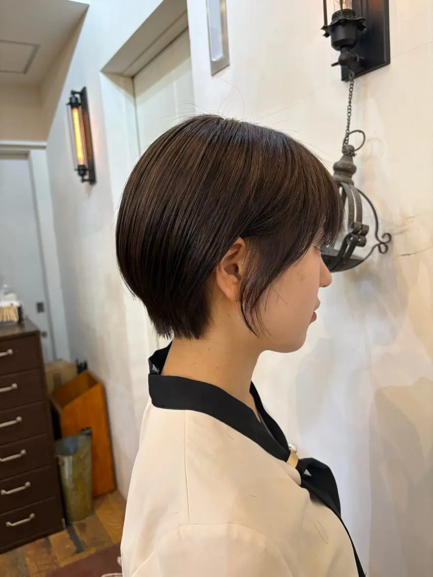ショート ショートヘア 似合わせカット‪// 鶴我万唯華のヘアスタイル