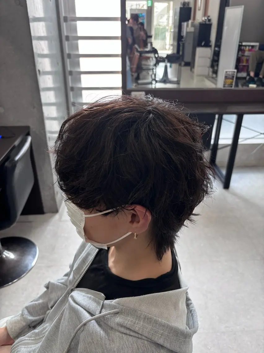 パーマ メンズ カット パーマ トリートメント ヘッドスパ ヘアセット パーマキング 🇰🇷yutoのヘアスタイル