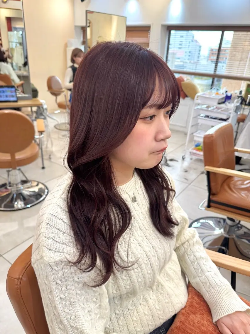 セミロング 🧡ボブ/うる艶カラ ー🩵　さくら🌸のヘアスタイル