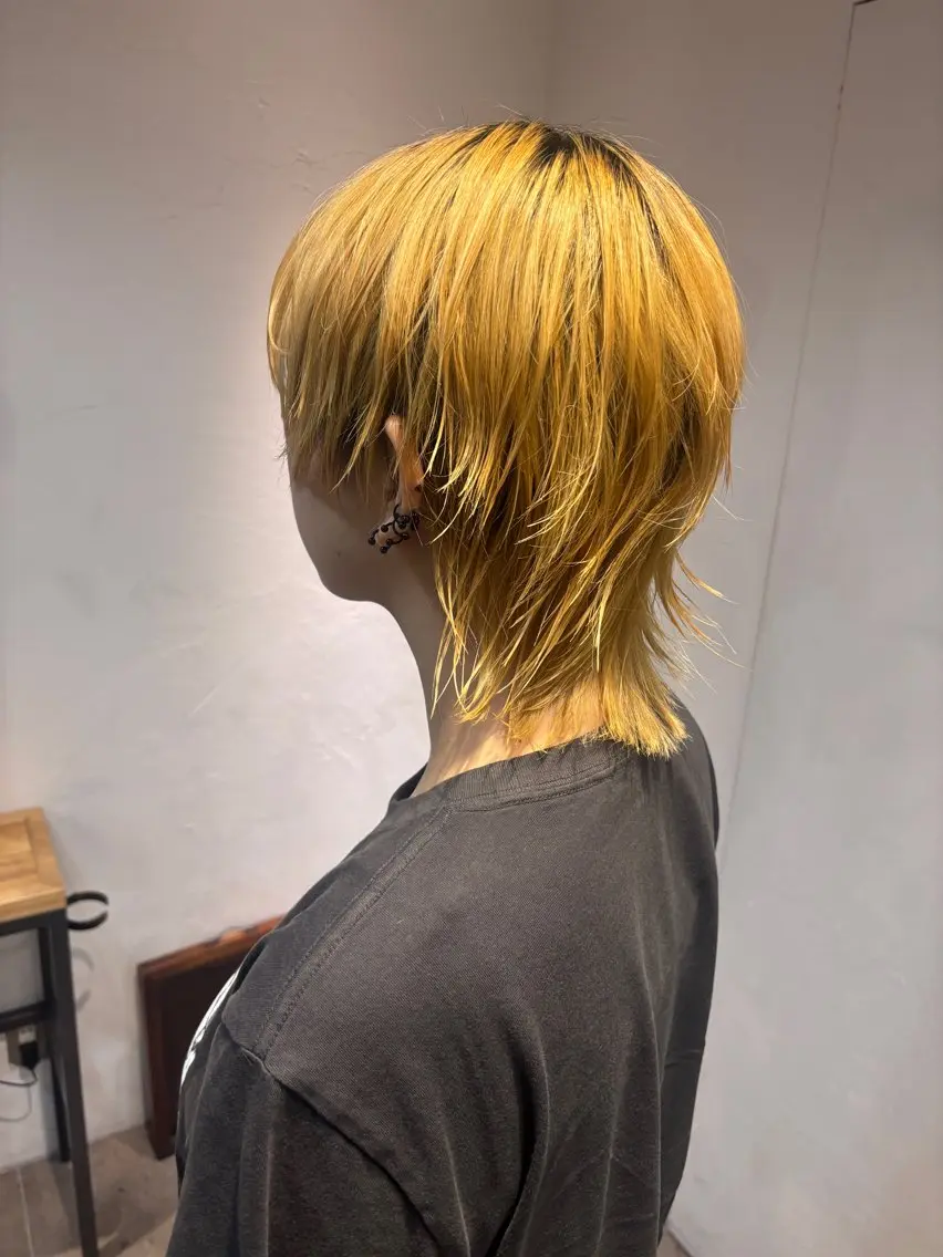 ショート メンズ メンズウルフカット ウルフカット ノボリ モネ ／ Lomaliaのヘアスタイル