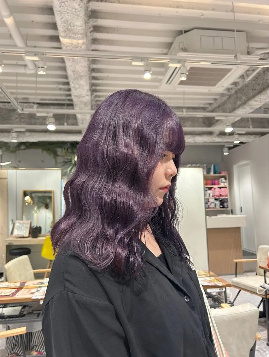 セミロング ヘアカラー hair&eye🎀 /momoKaのヘアスタイル