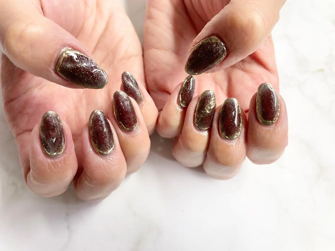 ネイル アートネイル ミラーネイル Y's nailのネイルデザイン