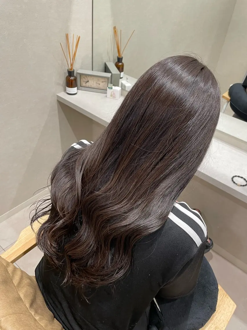 ロング カラー カット ヘアカラー 💜N°大分💜 三浦のヘアスタイル