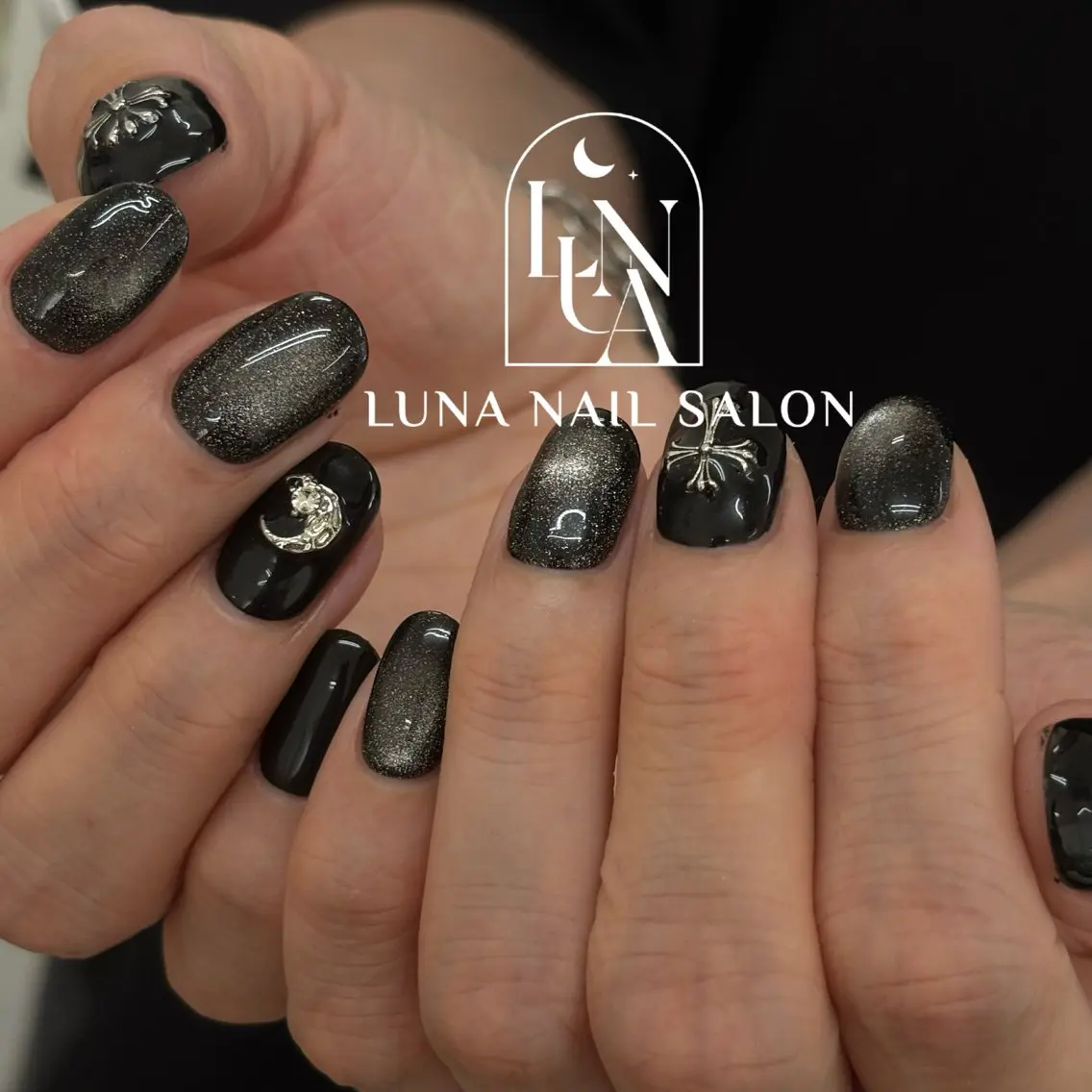 ネイル アートネイル フレンチネイル ジェルネイル ガラスフレンチ 韓国ネイル ハンドネイル ハンドケア LUNA Nail salon💕のネイルデザイン