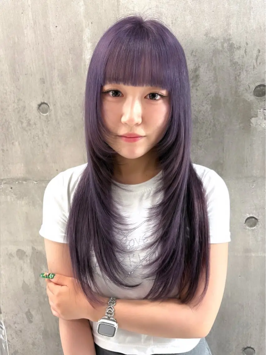 ロング カラー ヘアアレンジ ヘアカラー 🌈【🎀ヘアデザイ ナー🎀】✨ノン✨のヘアスタイル