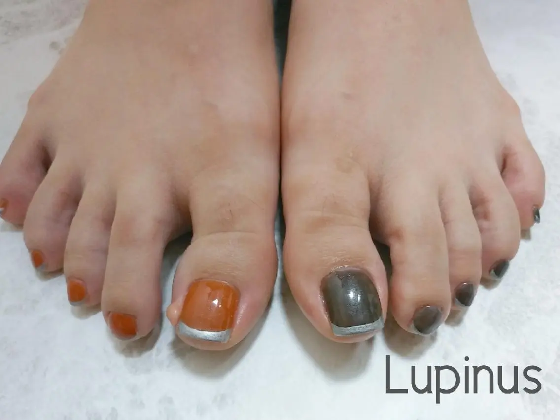 ネイル フレンチネイル シンプルネイル Lupinus ルピナスのネイルデザイン