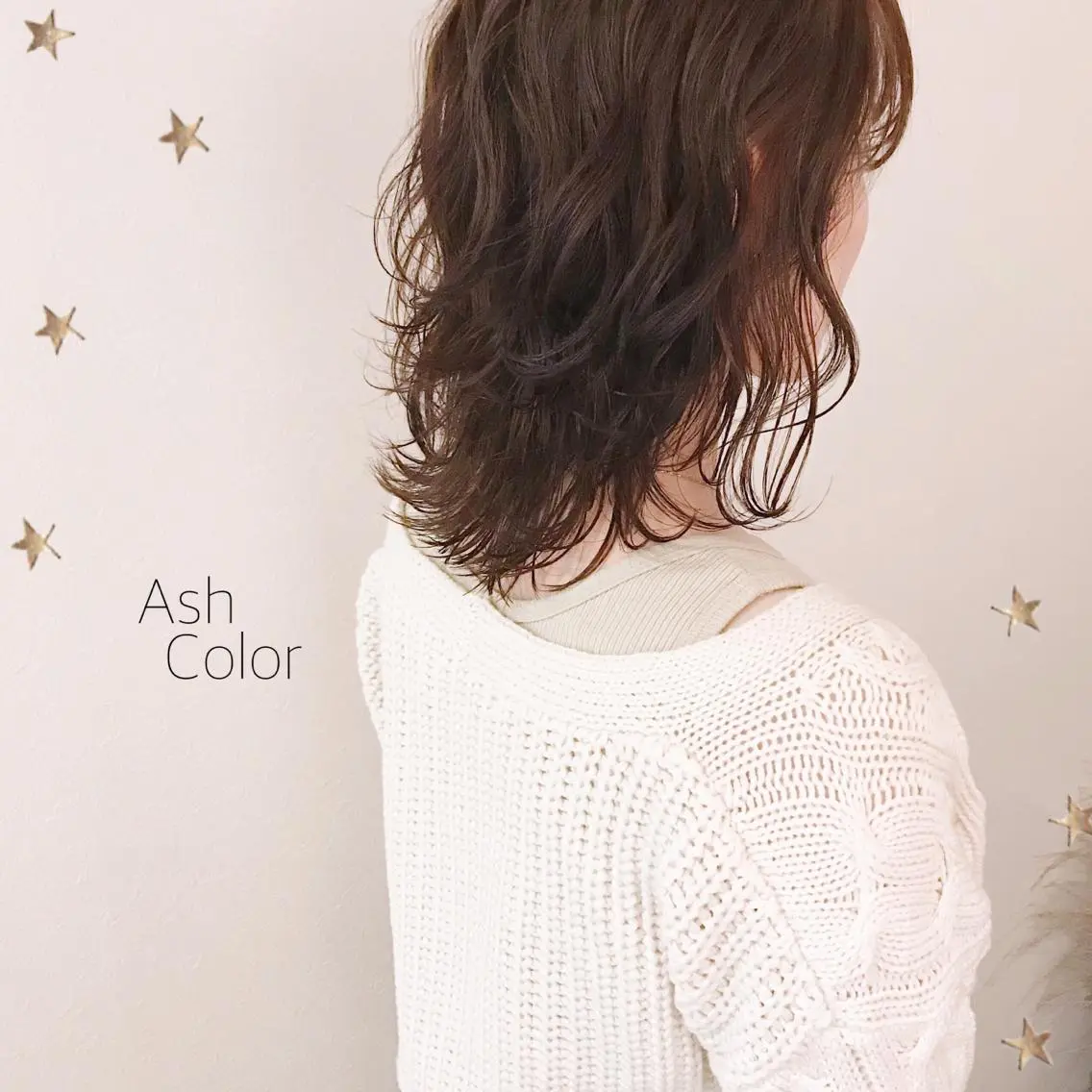 ミディアム カラー 市川 千夏のヘアスタイル