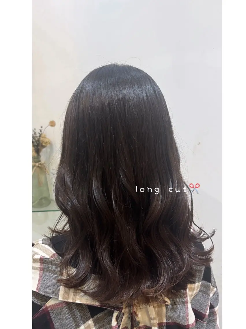 ロング カット ヘアカラー Rossoうるま/ ♡仲松ラナのヘアスタイル