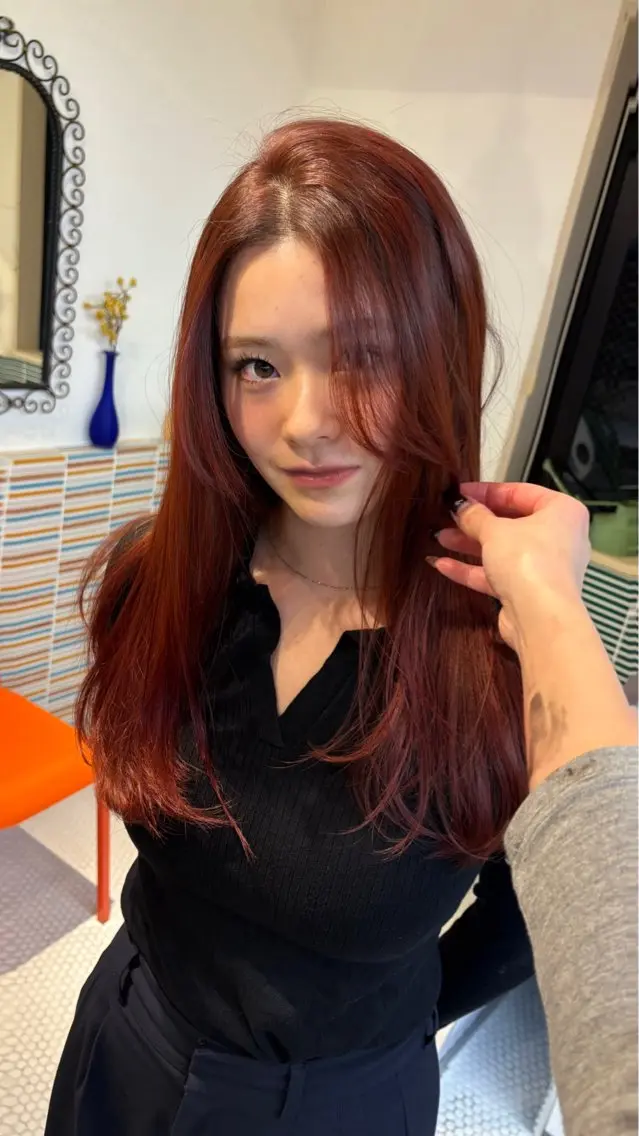 ロング ★梅田お洒落カラー ちどり★のヘアスタイル