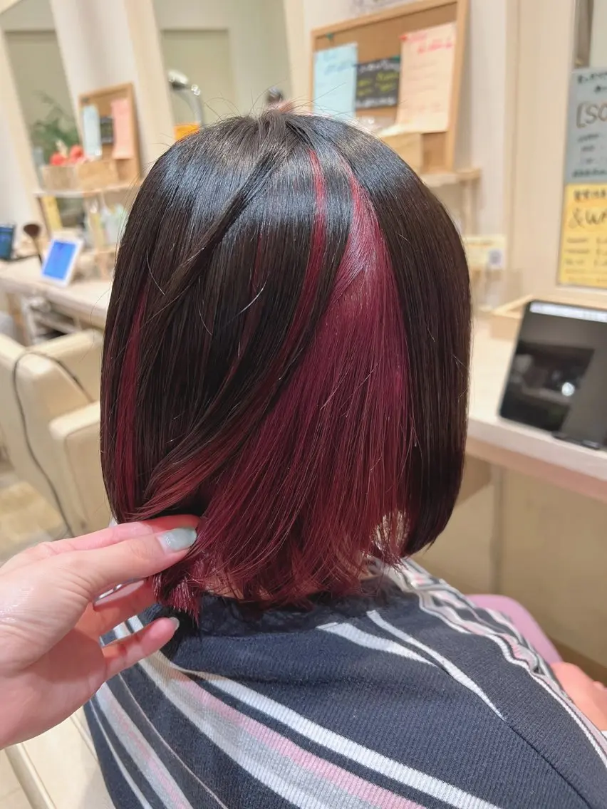 ショート カラー ヘアカラー 宮原 佳苗のヘアスタイル