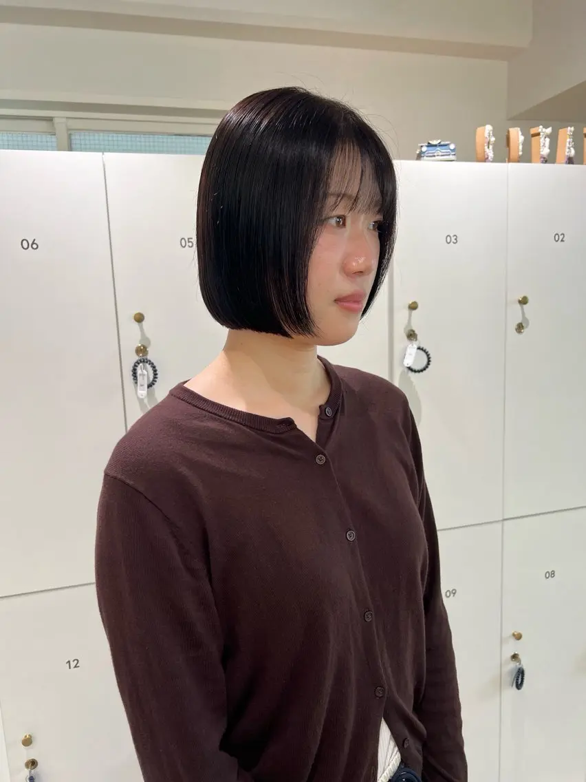 ショート カラー 髪質改善 カット ヘアカラー トリートメント 艶ベージュ/オリーブ カラー🫒airiのヘアスタイル