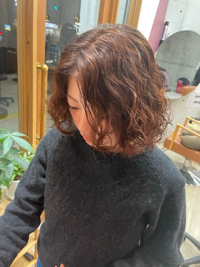 ショート パーマ 東 史夏のヘアスタイル