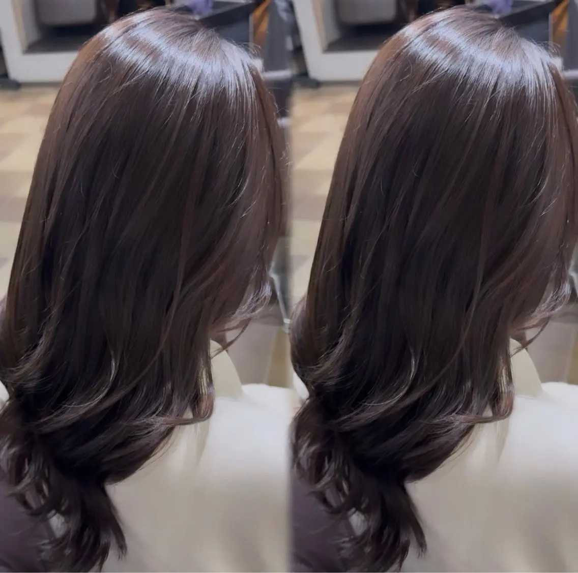 ロング カラー ヘアカラー トリートメント ⠀ 流菜のヘアスタイル