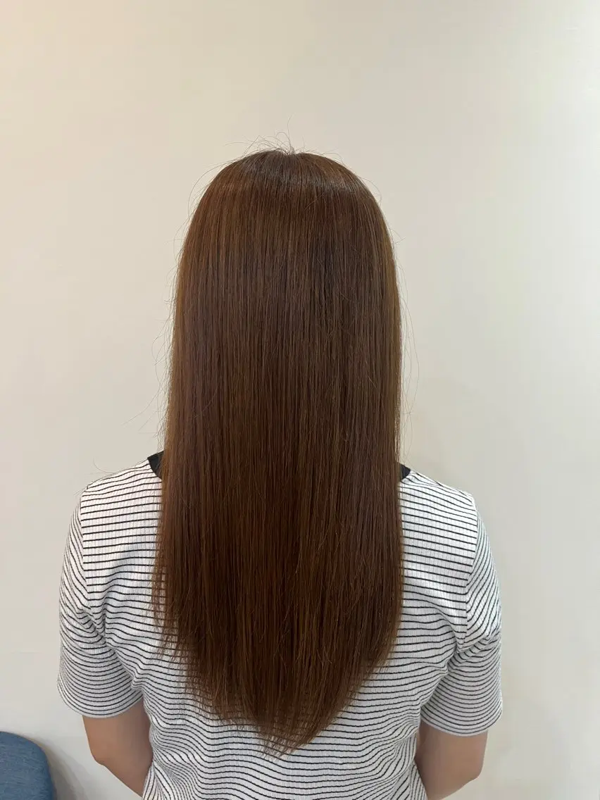 ロング カラー ブラウンカラー オレンジ オレンジブラウン 🐝 chiba 🐻のヘアスタイル