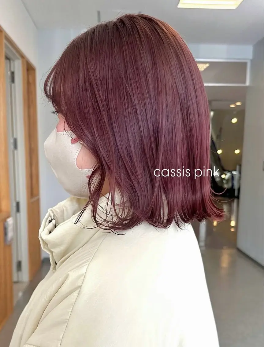ミディアム カラー カット ヘアカラー トリートメント 服部 真帆のヘアスタイル