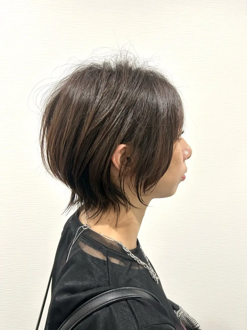 ショート ショートヘア ウルフカット カット トリートメント ショート特化 鈴木 翔真のヘアスタイル