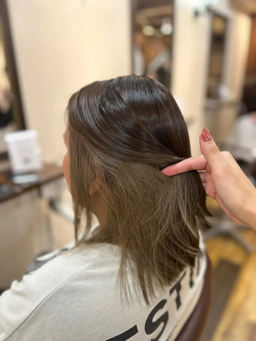 セミロング カラー ヘアカラー あっすー🐥 Canon artのヘアスタイル