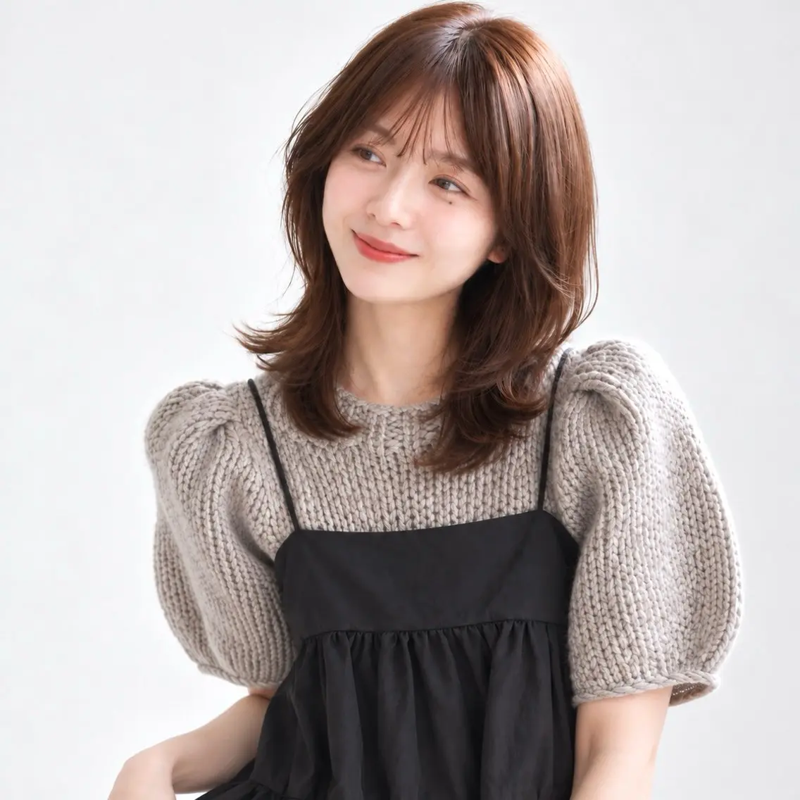 ミディアム レイヤーカット 似合わせカット カット ヘアカラー トリートメント 骨格診断/銀座店長/ 宮澤瑞穂/ボブのヘアスタイル