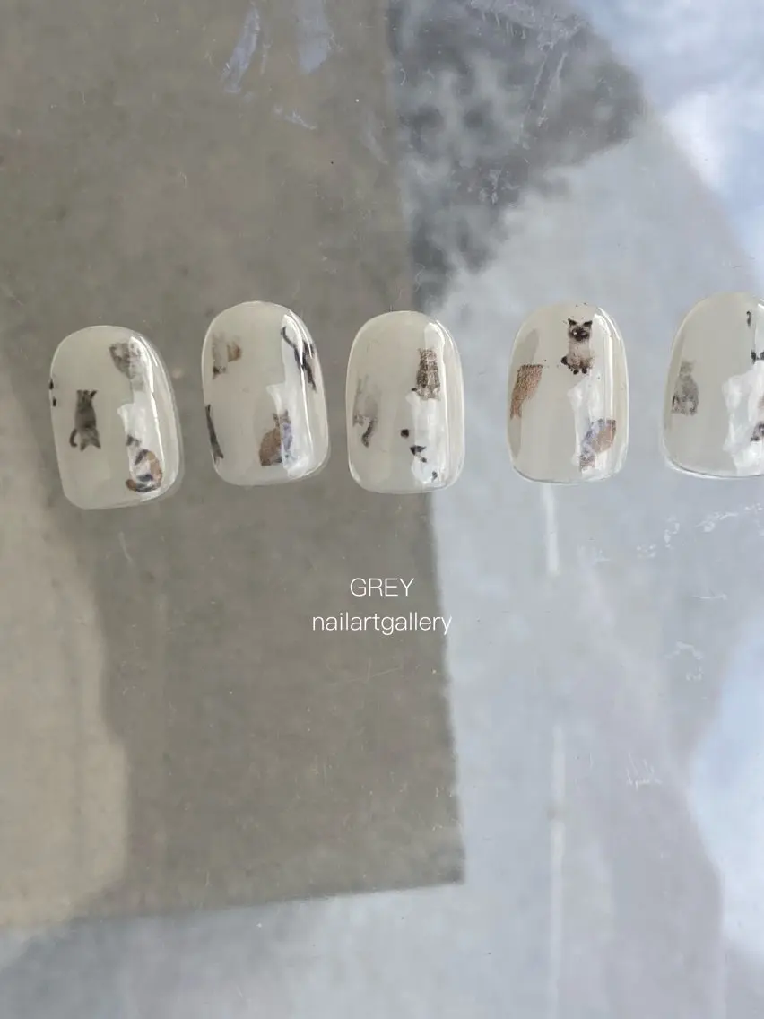 ネイル アートネイル 【GREY】 TAIRAのネイルデザイン