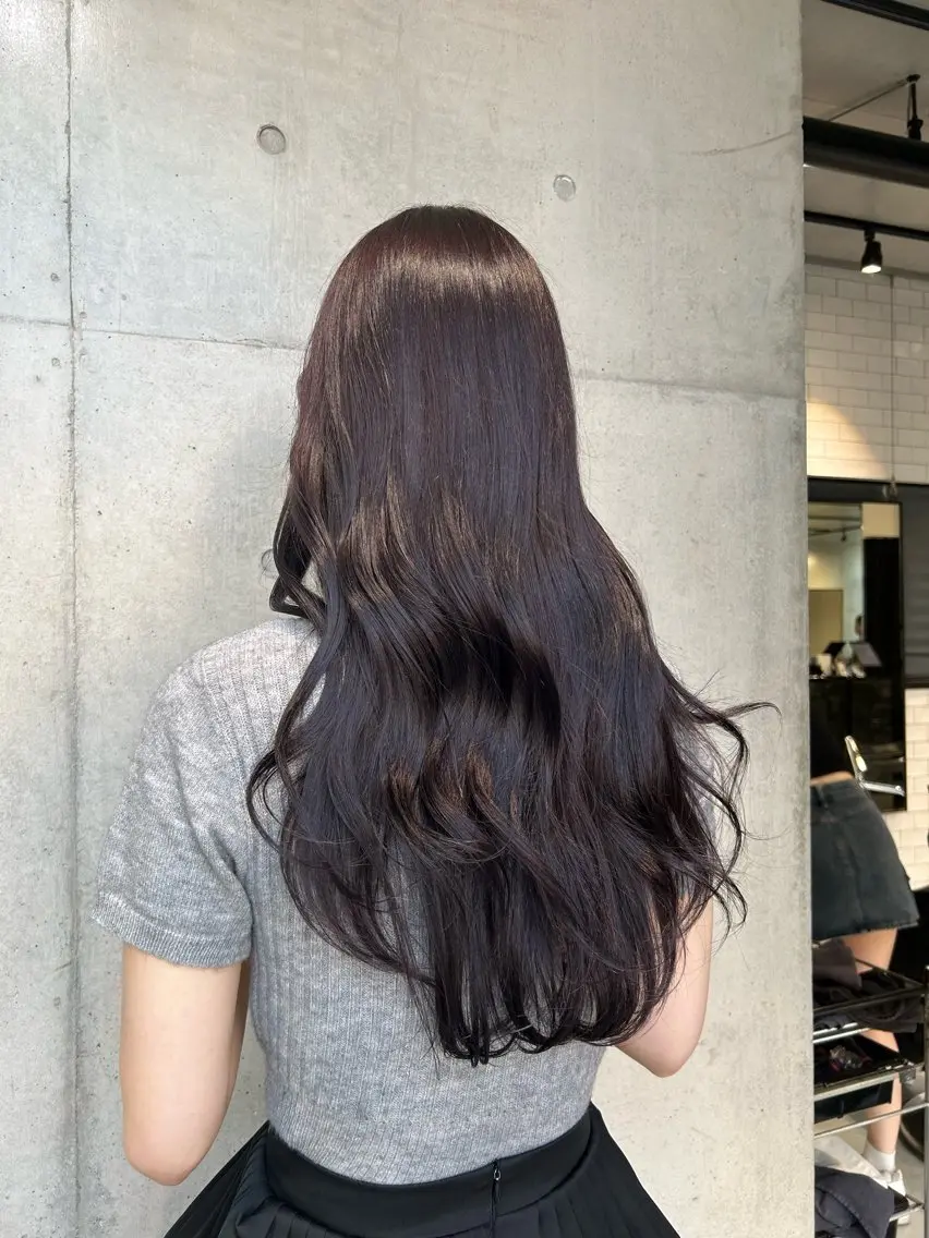 ロング カラー ヘアアレンジ カット ヘアカラー トリートメント ボブ艶モテカラー🫧 カリンのヘアスタイル