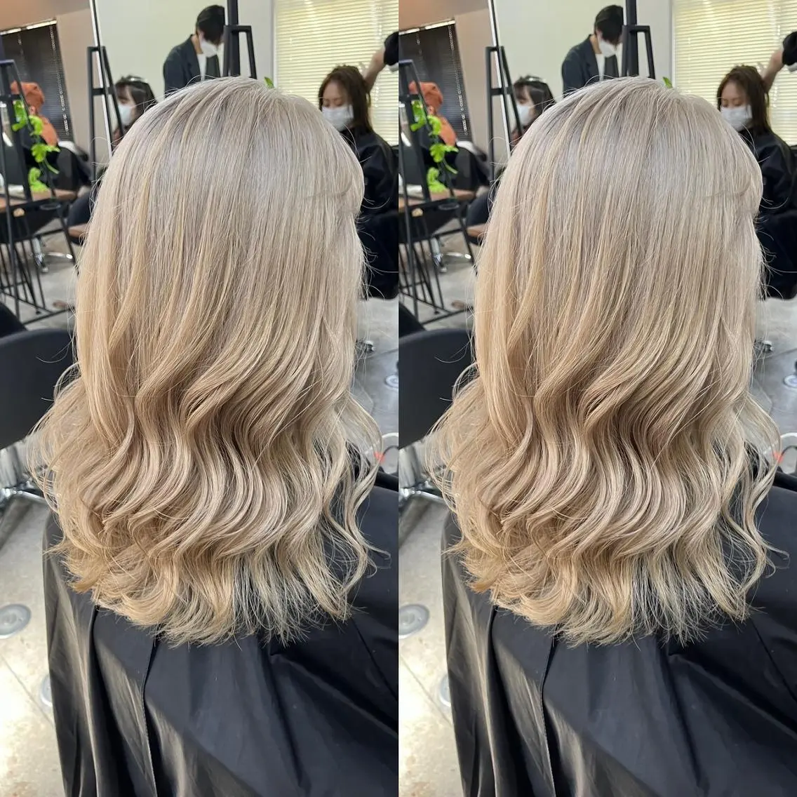 セミロング カット ヘアカラー トリートメント hao髪質改善 /艶髪カラーのヘアスタイル