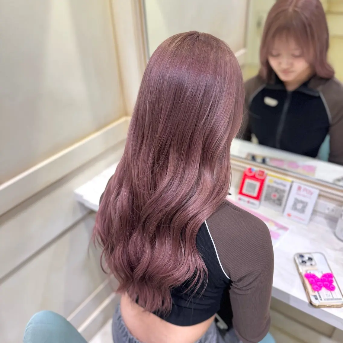 ミディアム カラー 💖ダブルカラー/ ケアカラー/レナ💖のヘアスタイル