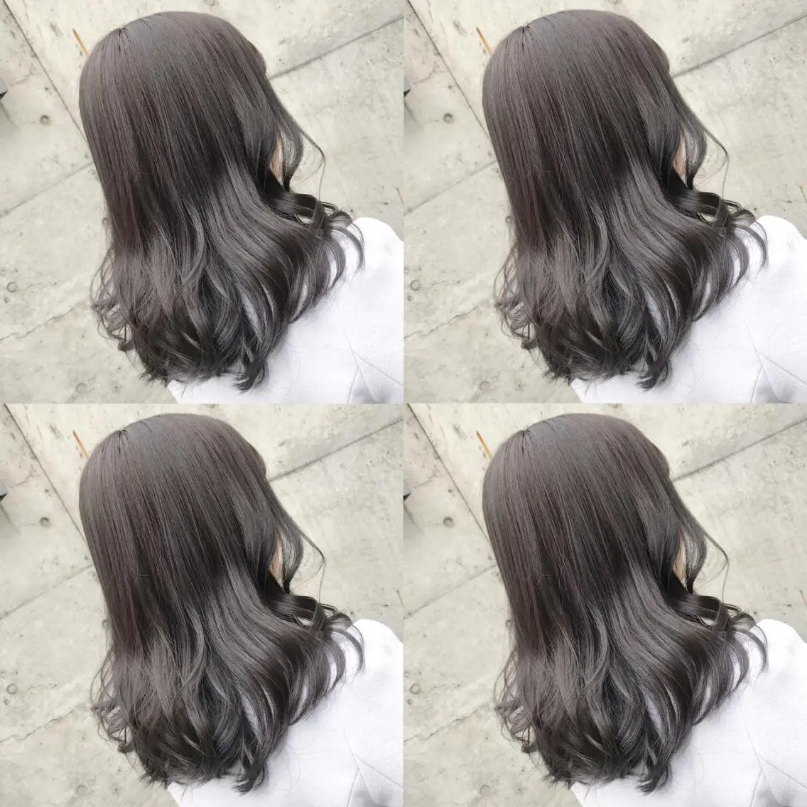 セミロング カラー ヘアアレンジ TAKUMAブリーチ /デザインカラーのヘアスタイル