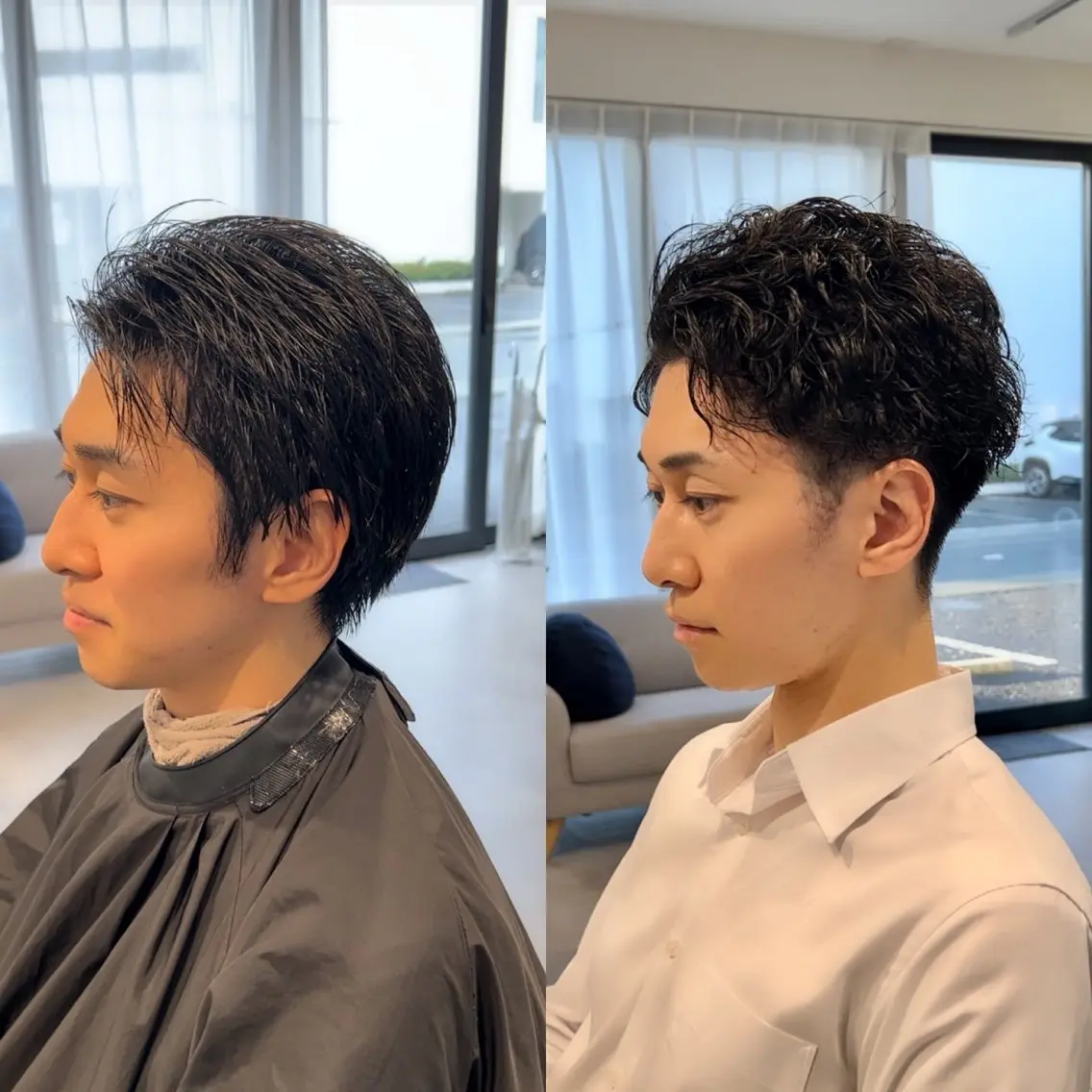 メンズ メンズパーマ リベイルけんた モデル募集のヘアスタイル