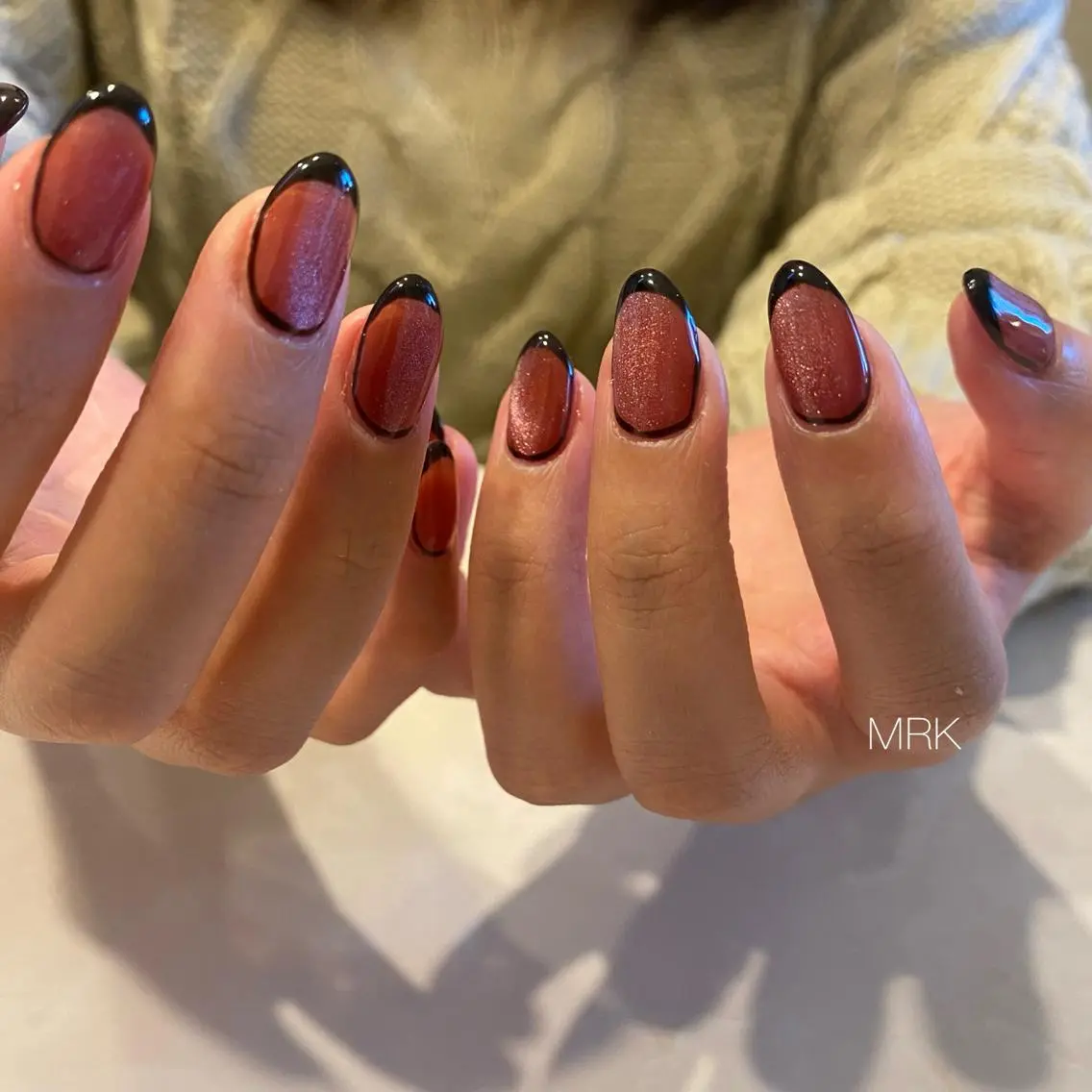 ネイル フレンチネイル マグネットネイル MARUKO nailのネイルデザイン